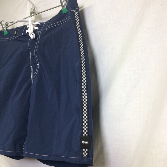 Vans Men’s Blue Board Shorts Swim Trunks - Picture 2 of 10